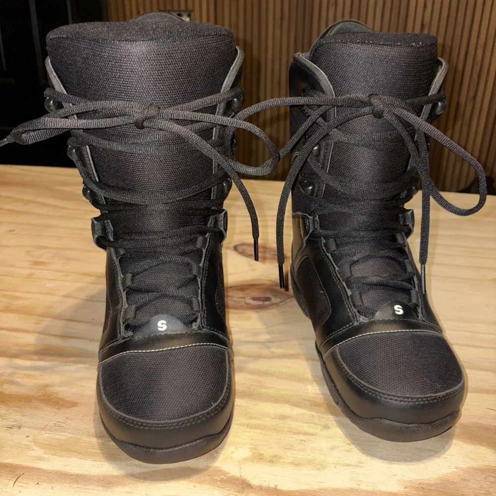 Symbolic Ultra Light Black Snowboard Boots Men's Sz 9 Very Good Cond.
